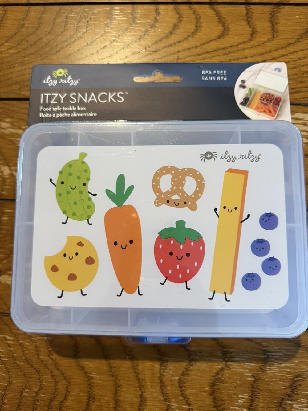 Itzy Ritzy Divided Snack Box – BPAFree Travel Snack Container with 6 Compartm...